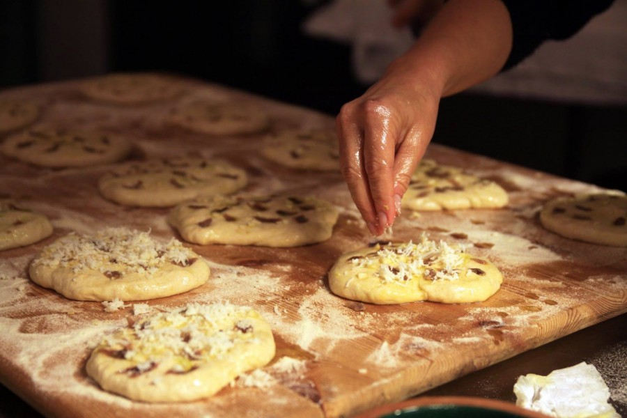 Sicilian Pizza making in the Sicani Mountains