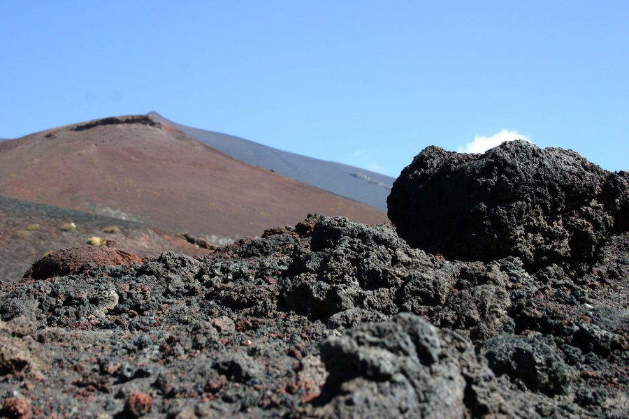 Trekking between Piano Provenzana and the majestic cone of Monte Nero